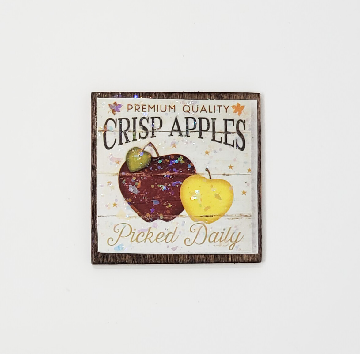 Handcrafted Mini Farmhouse Apple Sign, Fall Tray Decor