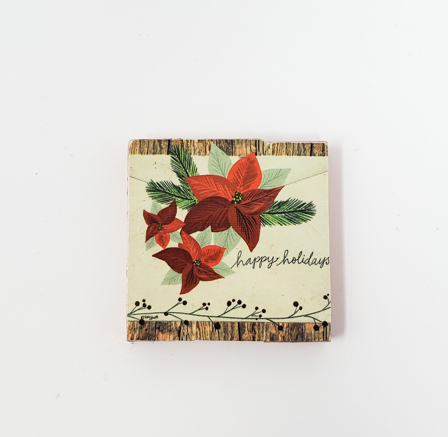 Vintage Look Holiday Mini Tiered Tray Signs