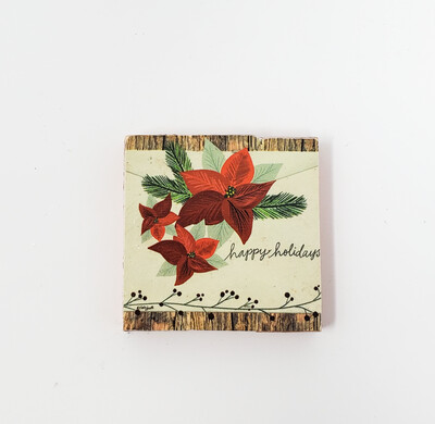 Vintage Look Holiday Mini Tiered Tray Signs