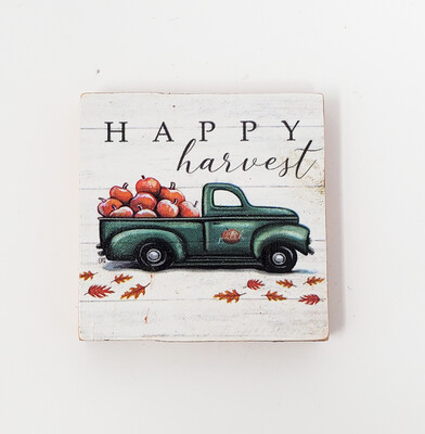 Fall Truck Mini Tiered Tray Signs