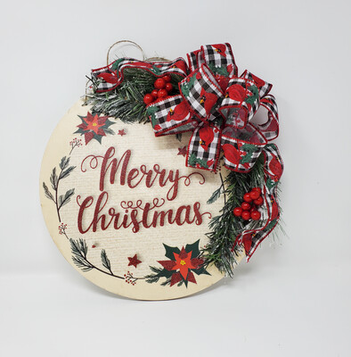 Merry Christmas Door Hanger