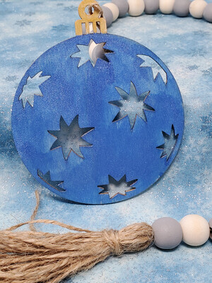 Beaded Christmas Ornament Garland