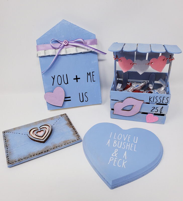 Very Peri Valentine&#39;s Tiered Tray Set