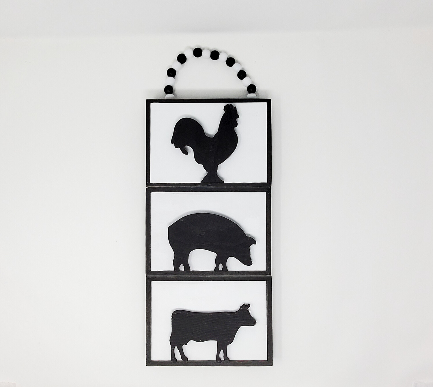 Stacked Farm Animal Wall Hanging