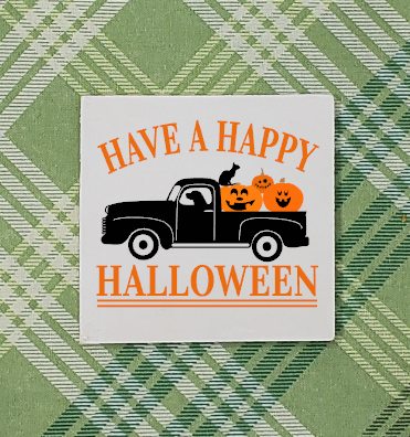Mini Jack O Lantern Truck Sign