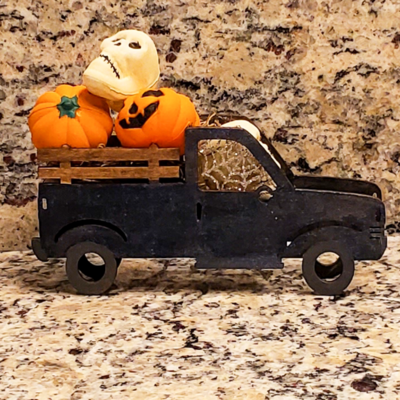 Halloween Skull and Jack O Lantern Truck, Halloween Gift, Best Friend Gift