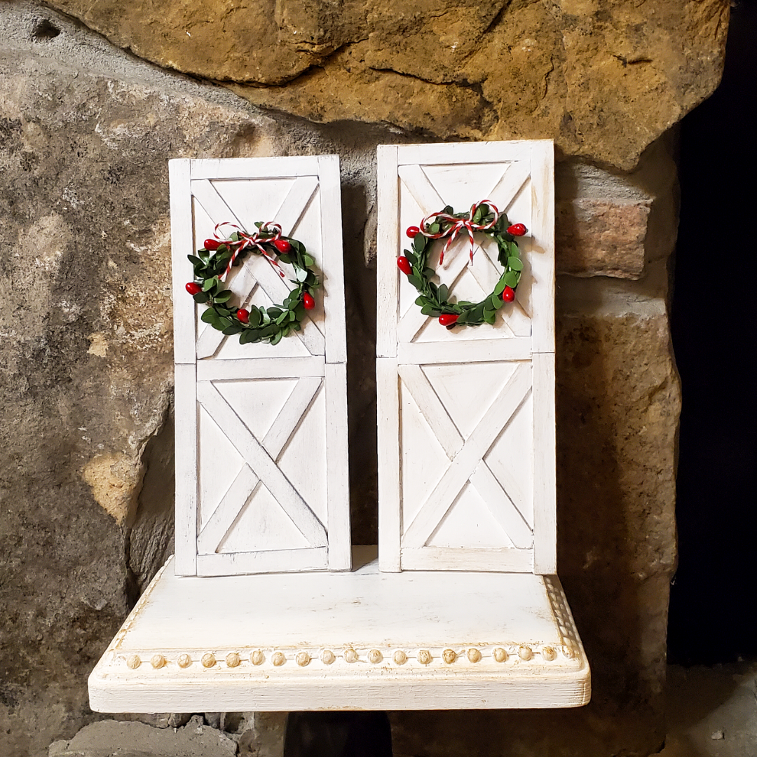 Mini Door, Christmas Tiered Tray Décor, Christmas Gift, Sister Gift