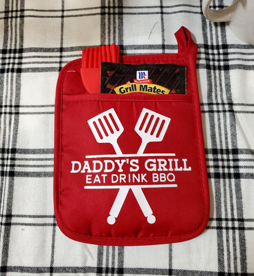 Pot Holder, Grilling Gifts, Daddy's Grill, Christmas Gift, Gifts For Dad