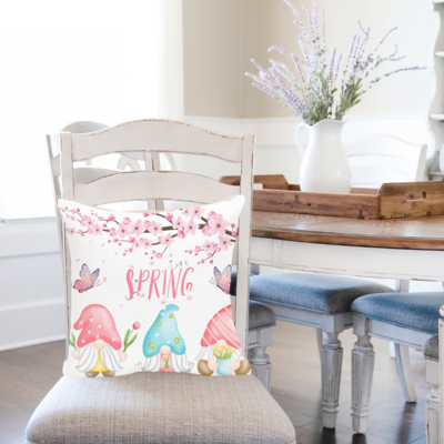 Spring Gnome Pillow Covers