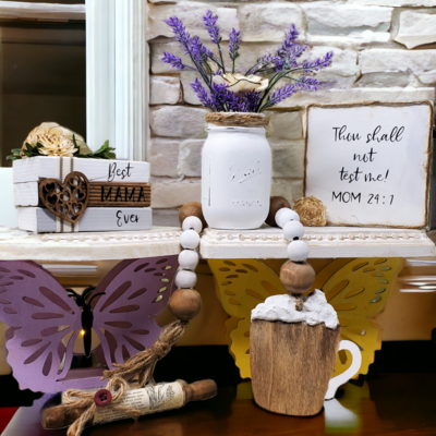 Mother&#39;s Tiered Tray Set