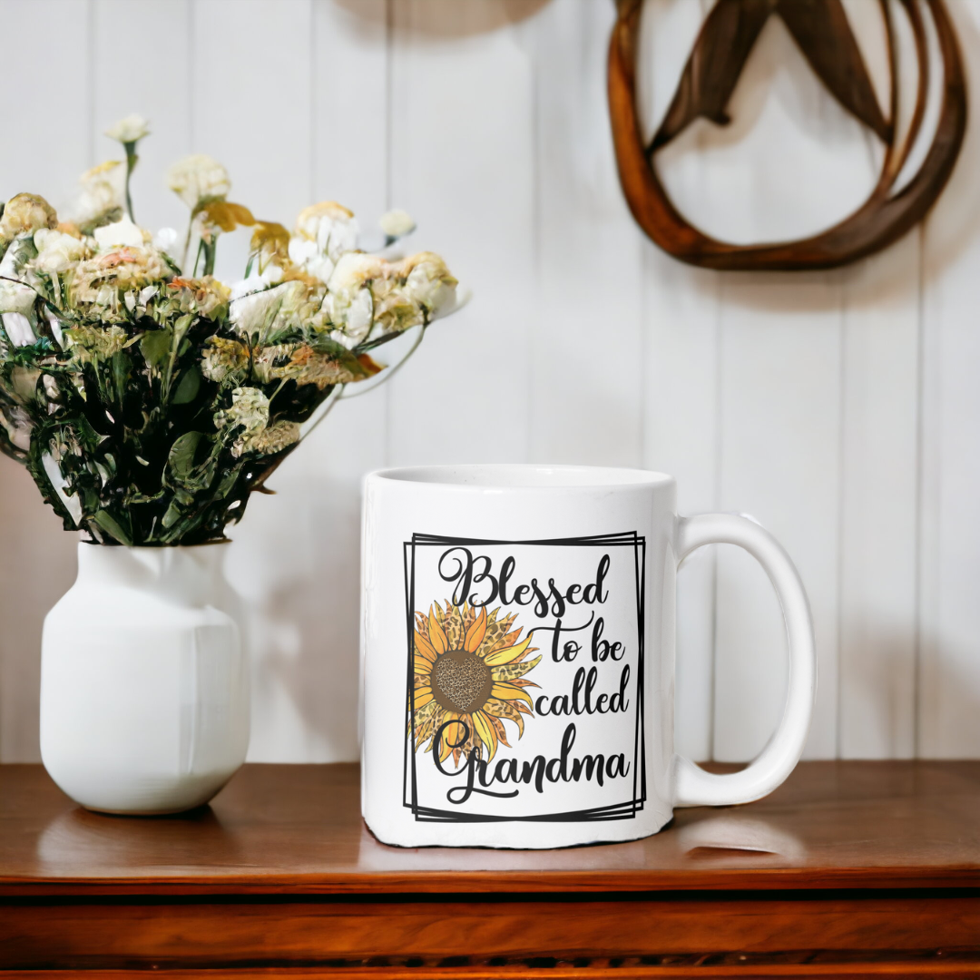Blessed Grandma Sunflower Mug