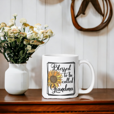 Blessed Grandma Sunflower Mug