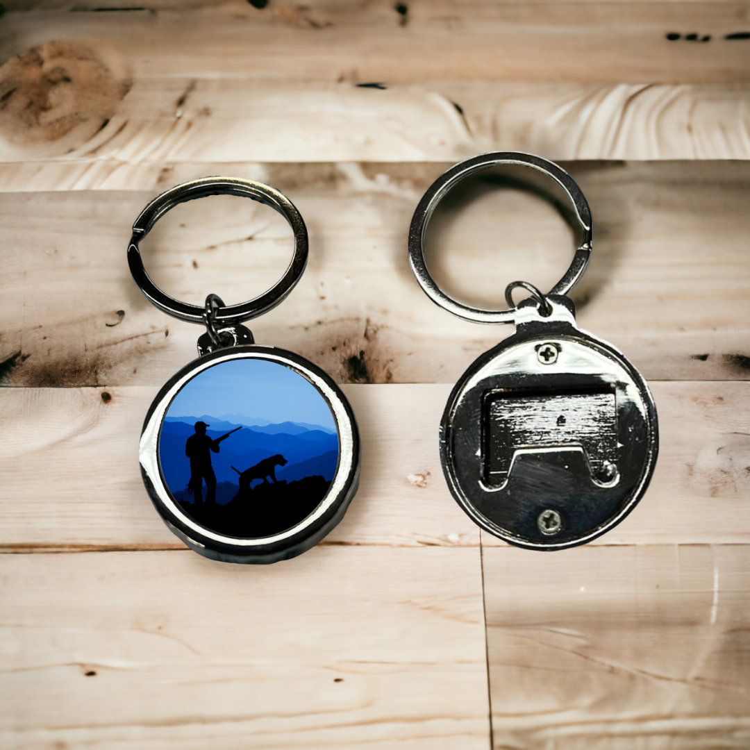 Hunting Bottle Opener Keychain