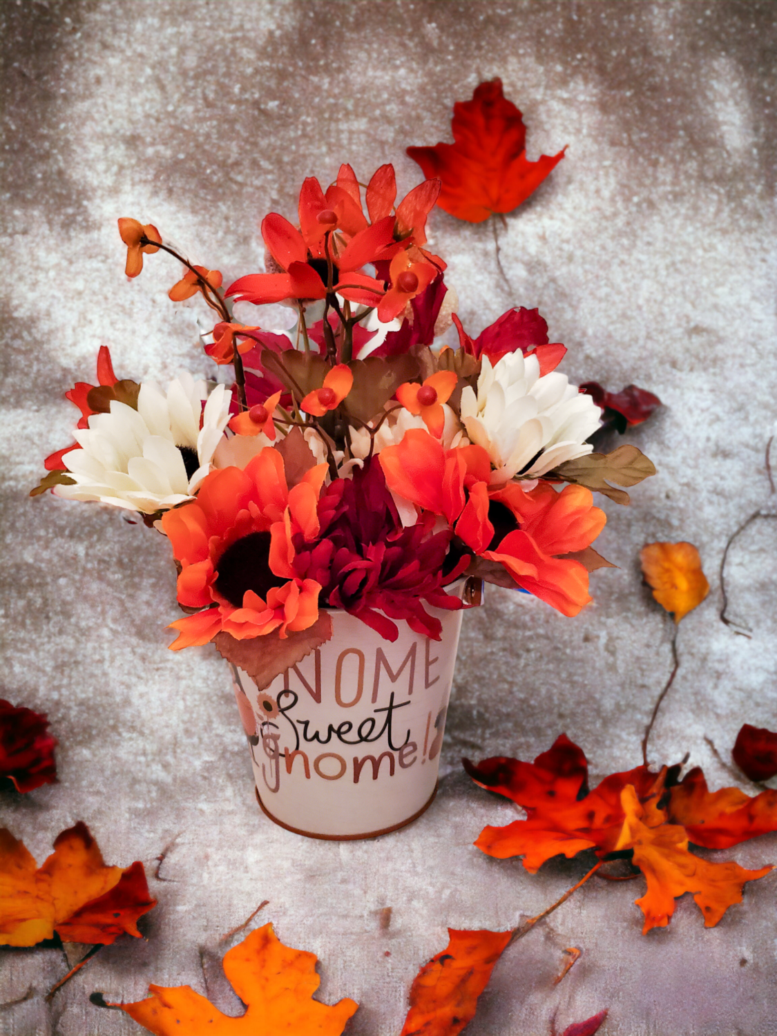 Gnome Sweet Gnome Fall Floral