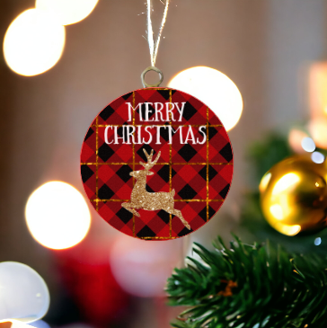 Buffalo Check Christmas Ornaments