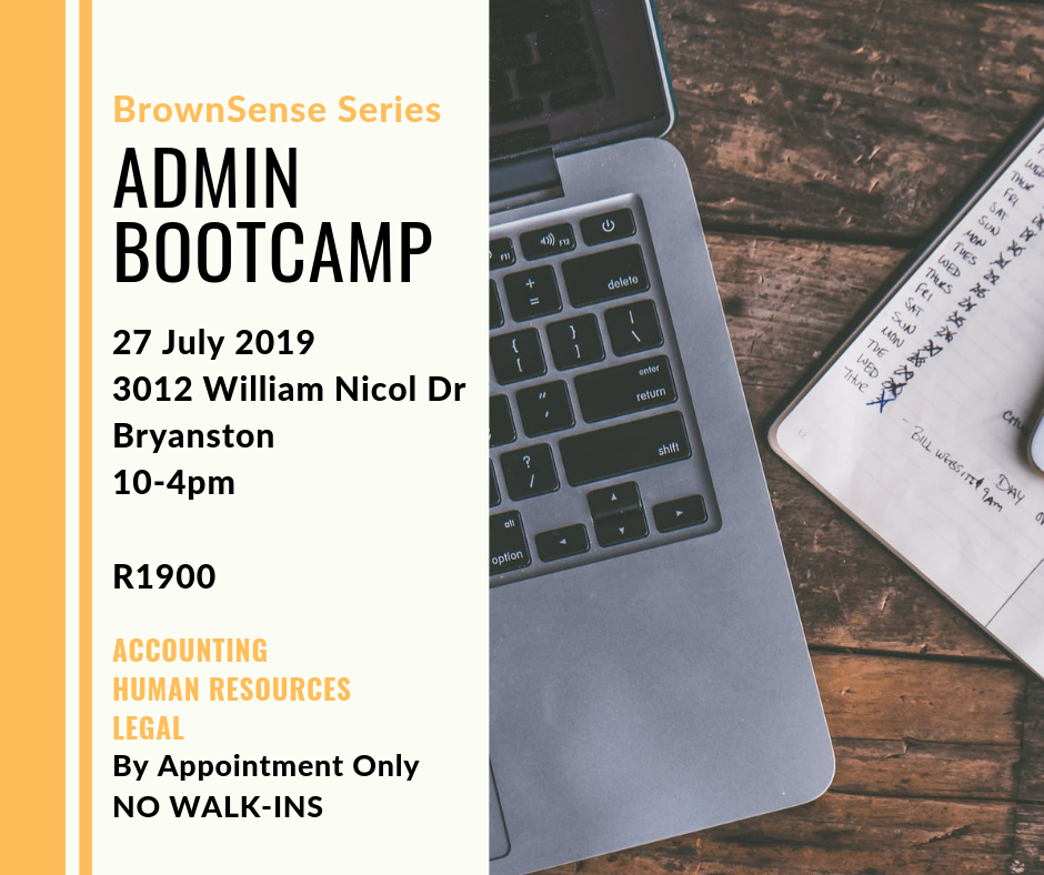 BrownSense Series: Admin Bootcamp