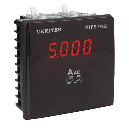 Veritek VIPS 92E Size 96 x 96 mm Single Phase Ammeter