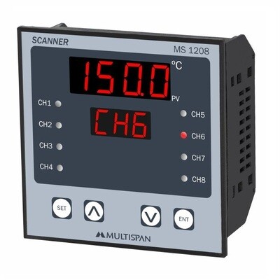 Multispan MS-1208 8 Channel Temperature Scanner