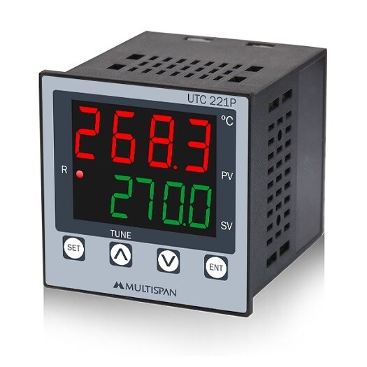 Multispan UTC-221P Temperature Controller with Dual Display 72x72