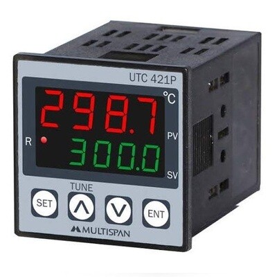 Multispan UTC-421P Temperature Controller with Dual Display 48x48