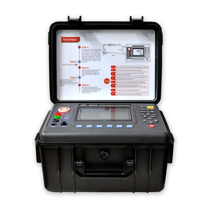 HTC 8252 15KV Digital Insulation Resistance Tester Meter with PI and DAR Measurement