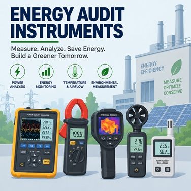 Energy audit testing instruments for industrial and MSME applications