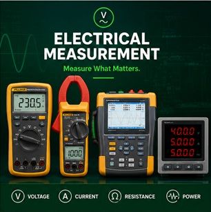 Electrical measurement instruments including digital multimeter, clamp meter and power analyser
