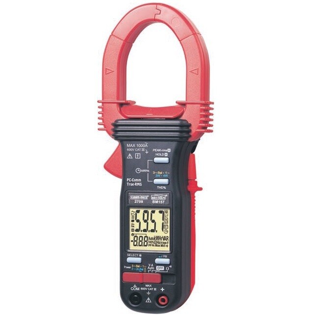 Kusam Meco KM2709 Power Clamp Meter with TRMS, Harmonics &amp; PC Interface