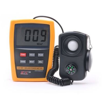 HTC LX-107 Solar Power Meter measuring solar irradiance