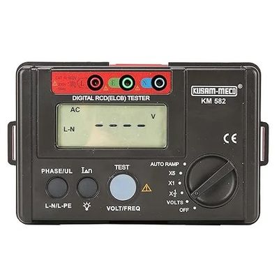 Kusam Meco KM-582 ELCB RCD Tester for Trip Time and Current Measurement