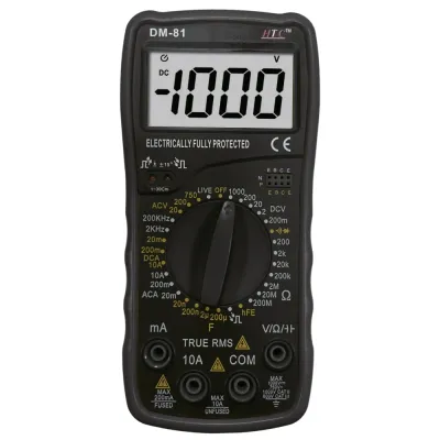 HTC DM-81 Digital Multimeter with True RMS Technology