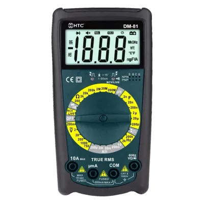 HTC DM-81 Digital Multimeter with True RMS Technology