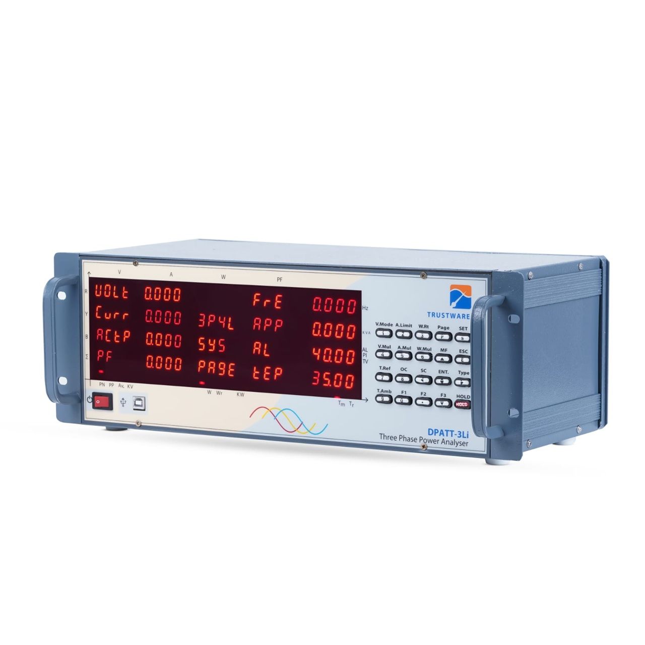 Trustware DPATT-3Li Three Phase Power Analyzer