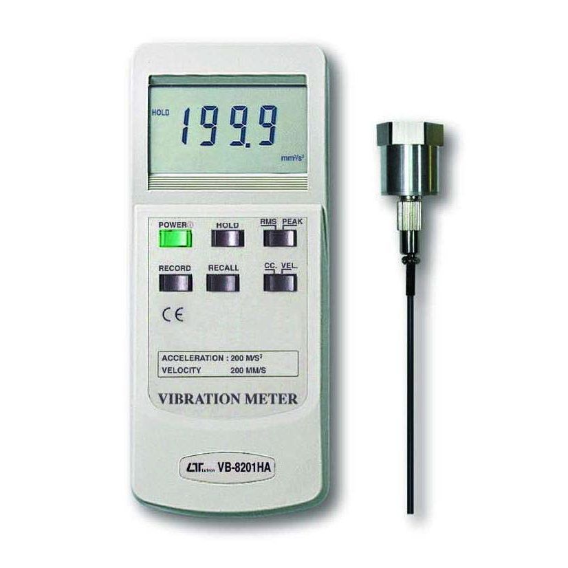 Lutron vibration meter VB8201HA with magnetic vibration sensor