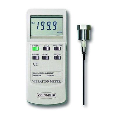 Lutron vibration meter VB8201HA with magnetic vibration sensor