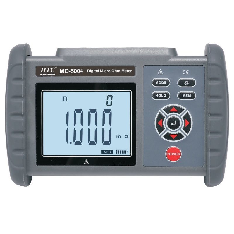 HTC MO-5004 digital micro ohm meter with 4 wire Kelvin testing