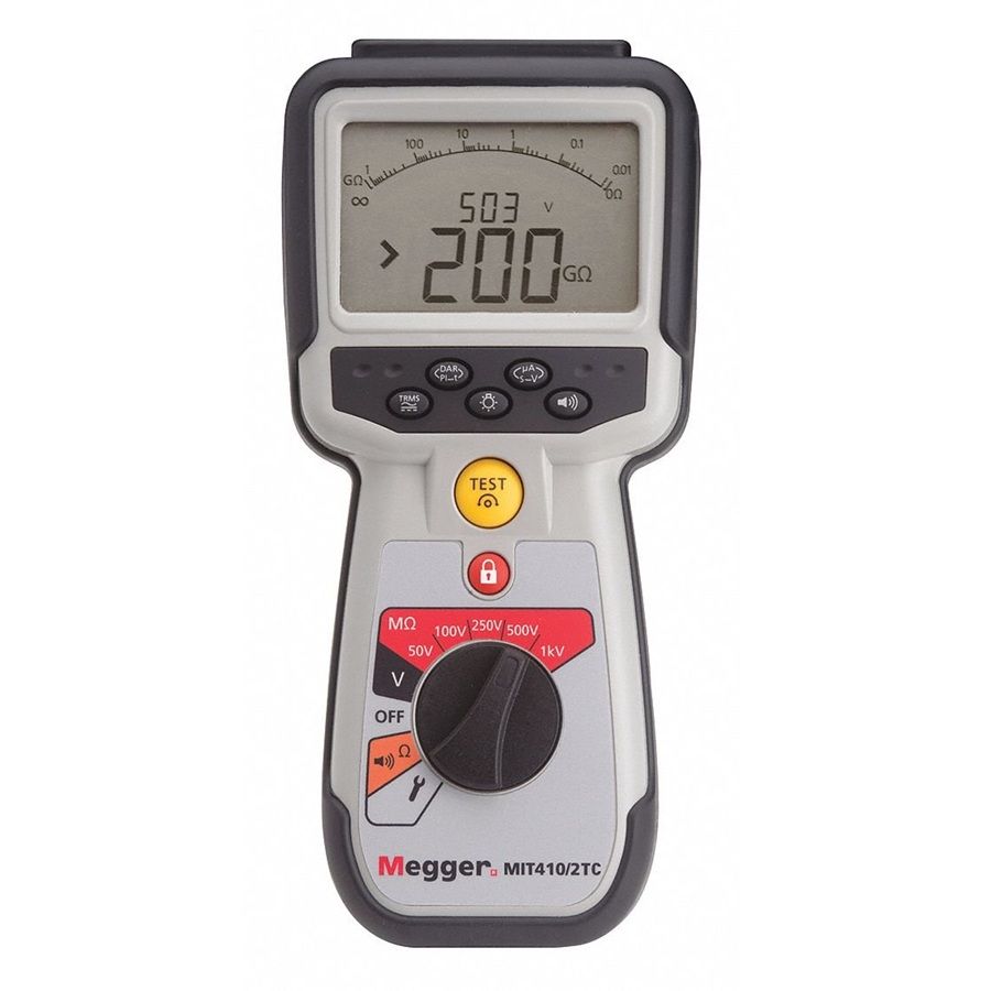 Megger MIT410/2 Insulation Tester 1000V 200GΩ PI DAR CAT IV India