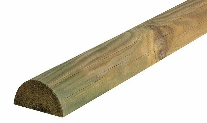 Halbholz / Riegel Ø100 mm KDI grün