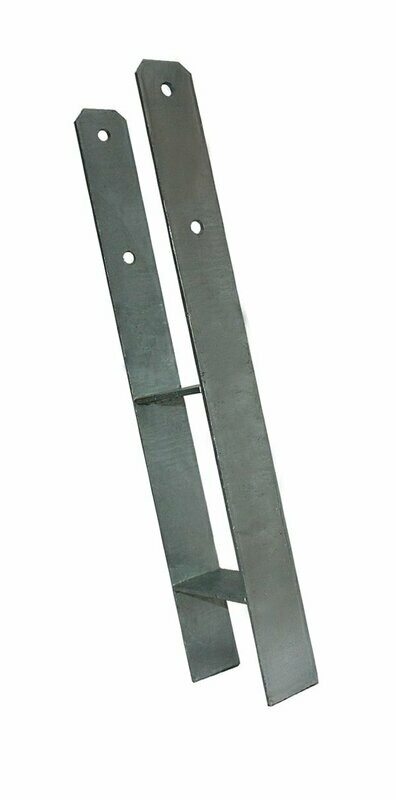 Pfostenträger H-Form verz. 91 mm