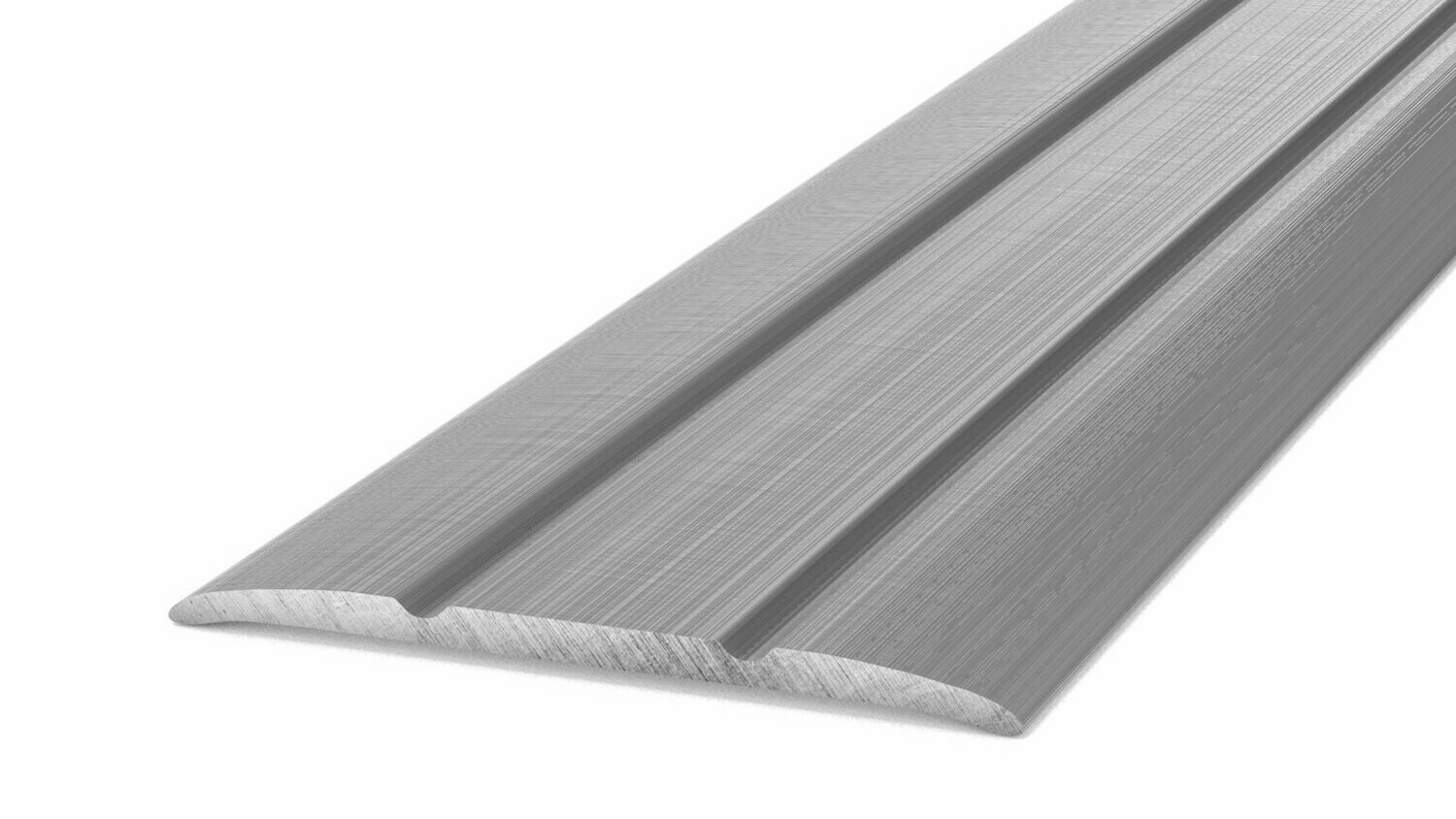 Übergangsprofil selbstklebend, Alu, Optik Edelstahl gebürstet 100 cm