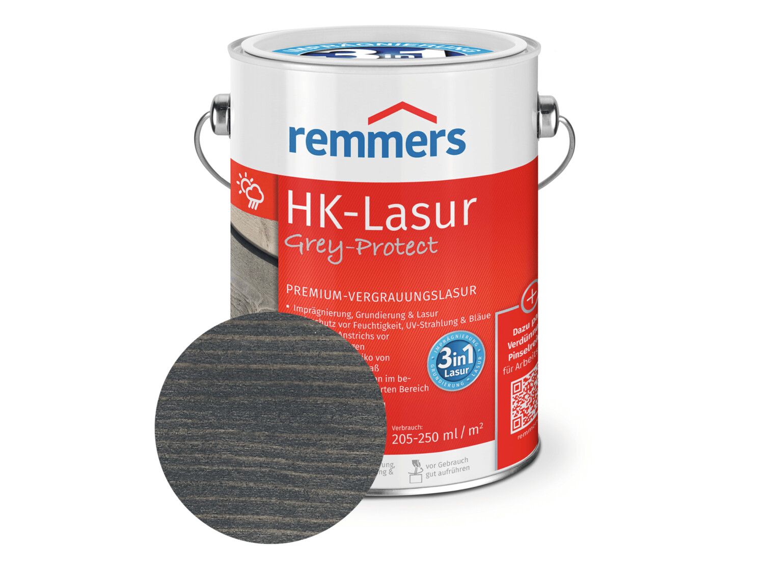 Remmers HK-Lasur Anthrazitgrau 750 ml