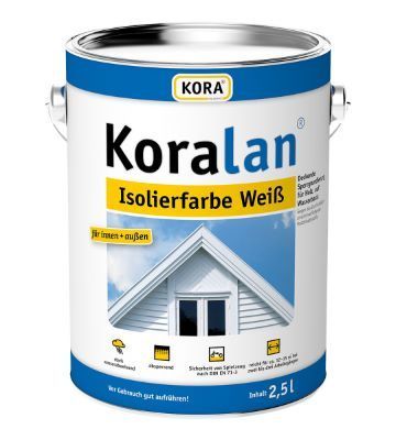 Koralan® Isolierfarbe weiß 2,5 ltr