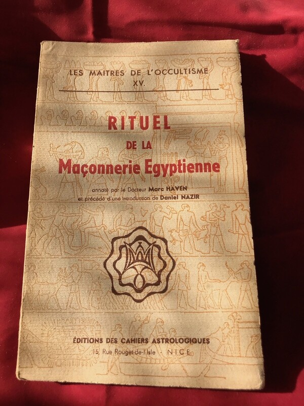 Rituel de la Maçonnerie Egyptienne