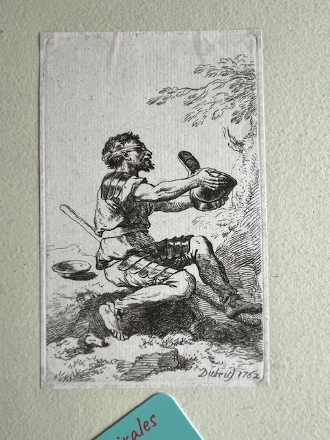 Gravure eau-forte Bélisaire Ch.W.E DIETRICH