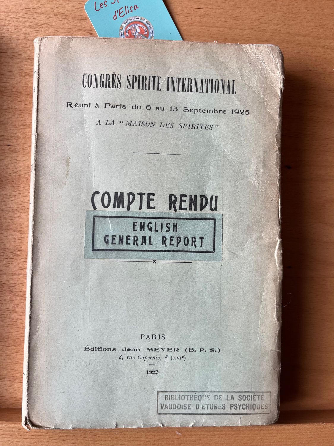 Congrès Spirite International 1925