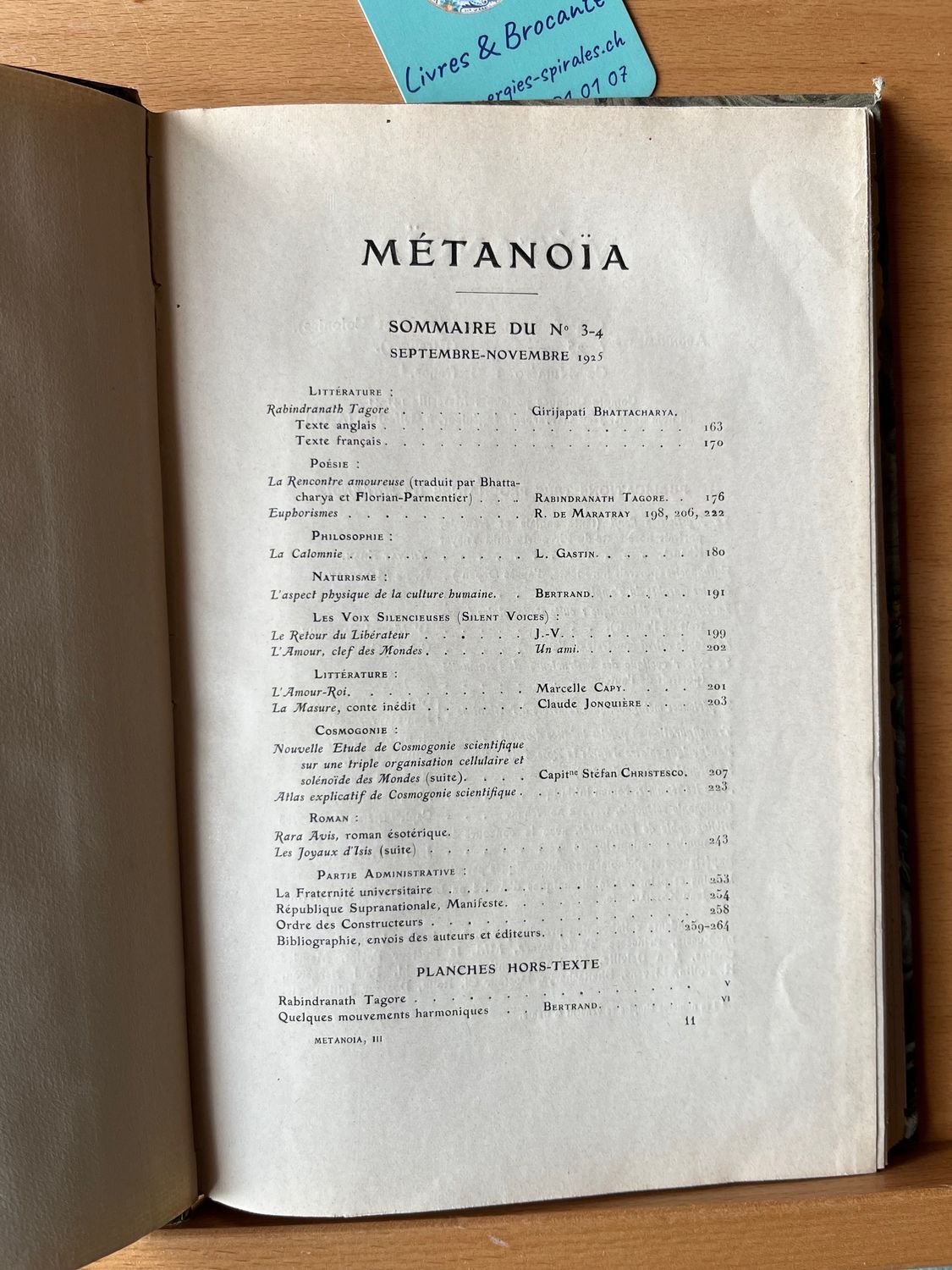 Métanoia (N°s 3-4 sept-nov 1925)