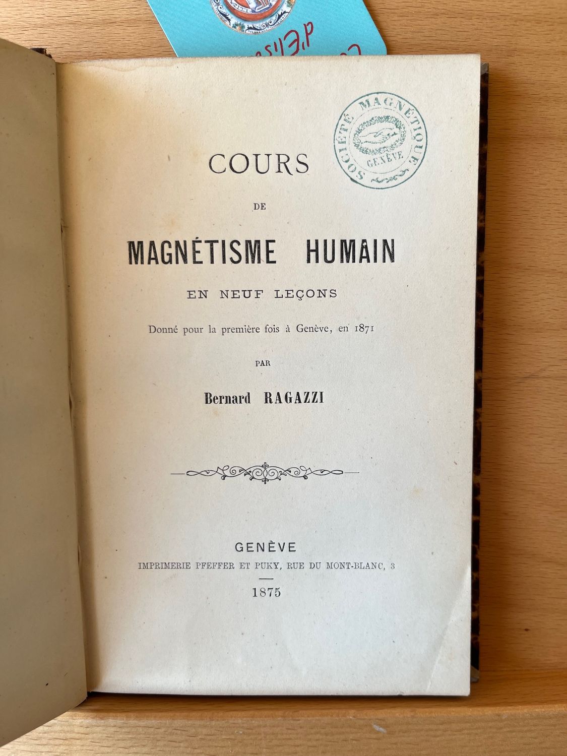 Cours de magnétisme humain en 9 leçons