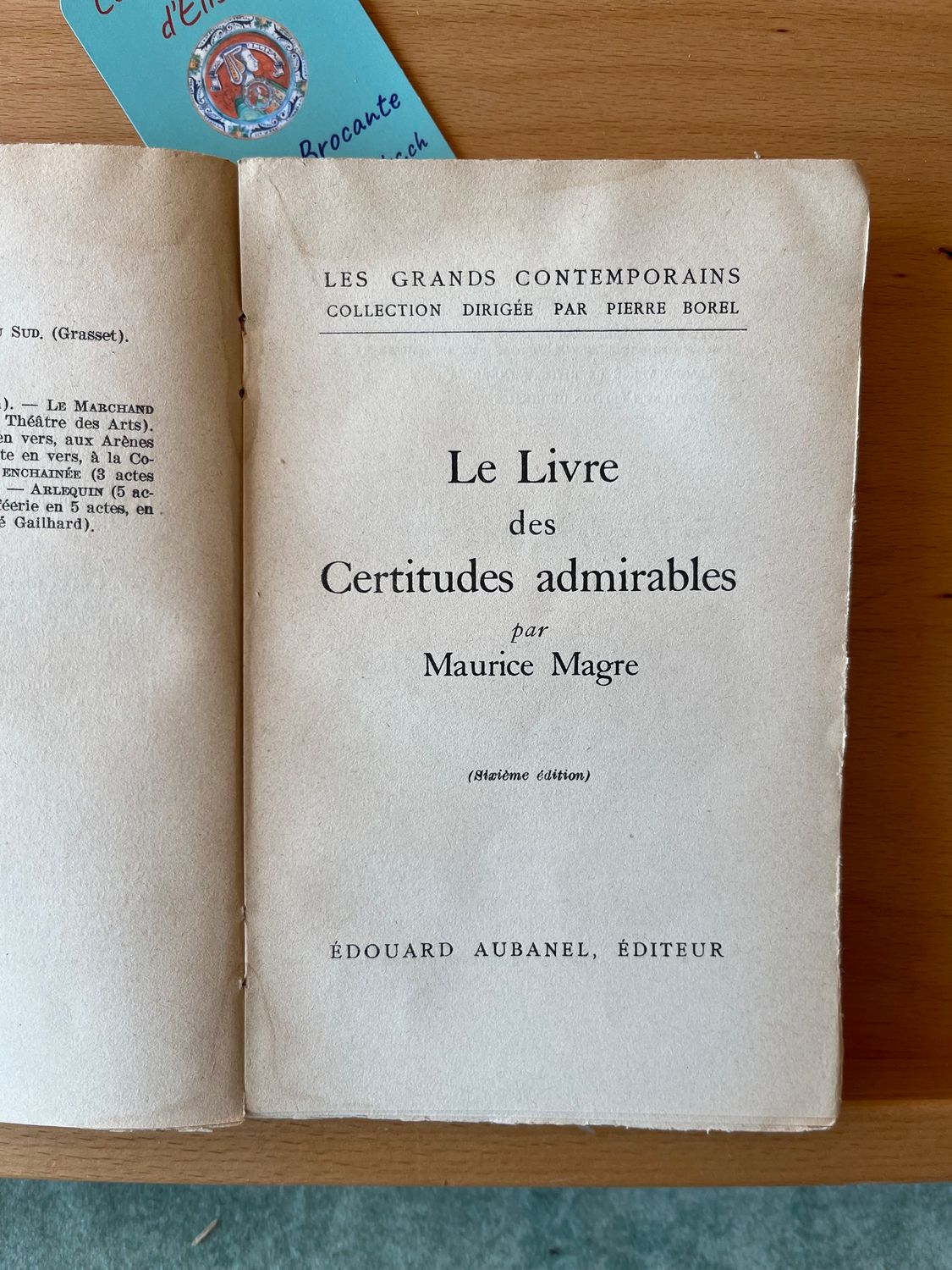 Le livre des certitudes admirables