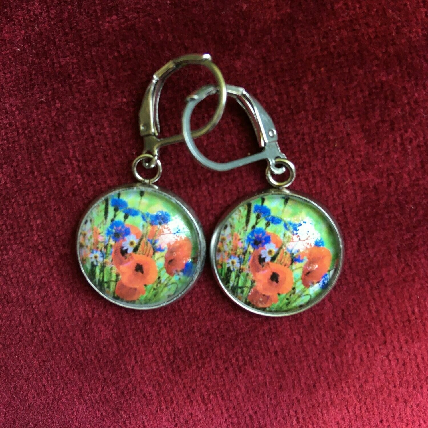 Blumen Ohrringe groß