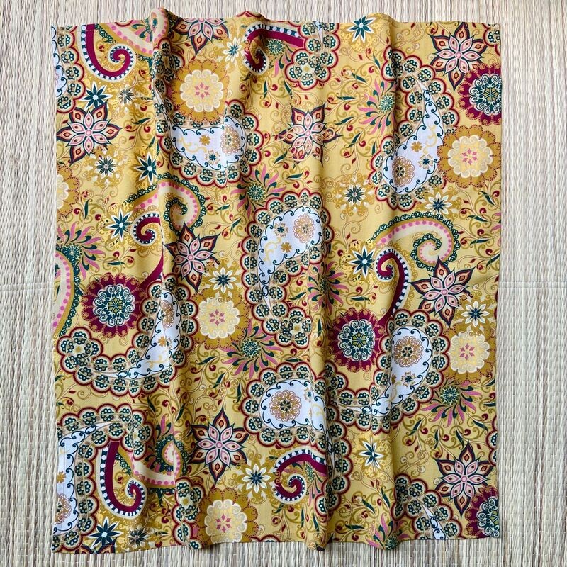 Glückstuch gelbes Paisley